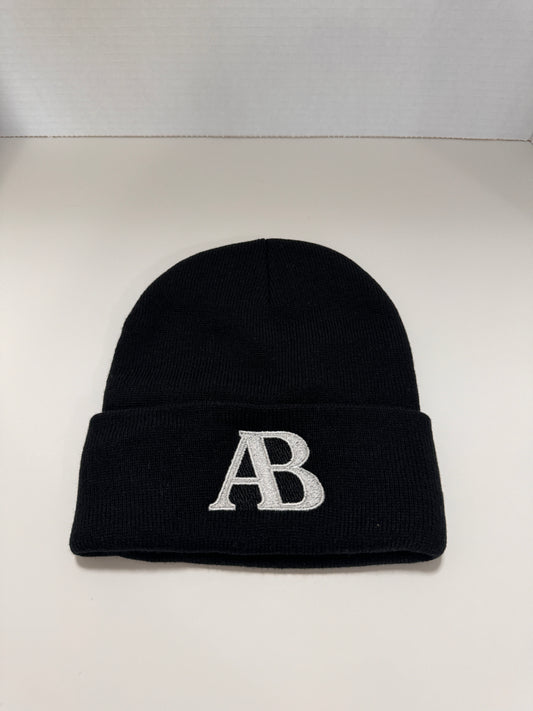 AB OUTDOORS Black stitched logo toque