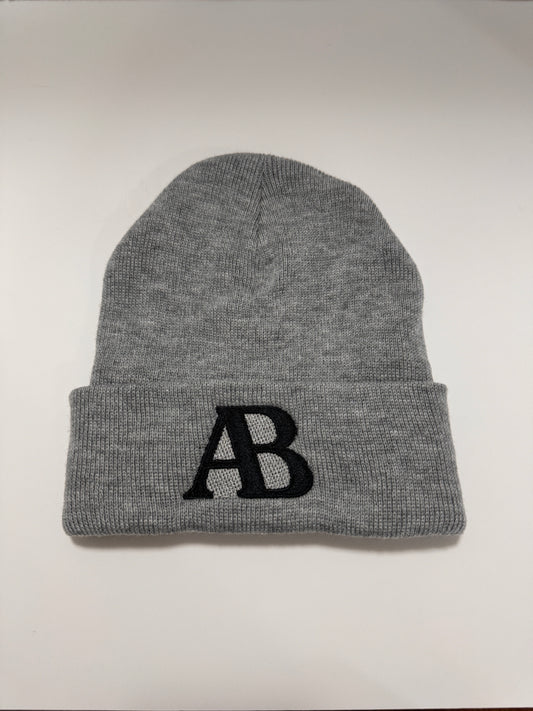 AB OUTDOORS Grey Stitched logo toque